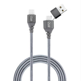 Cable 2 en 1 USB-C/USB-A a USB-C 3m
